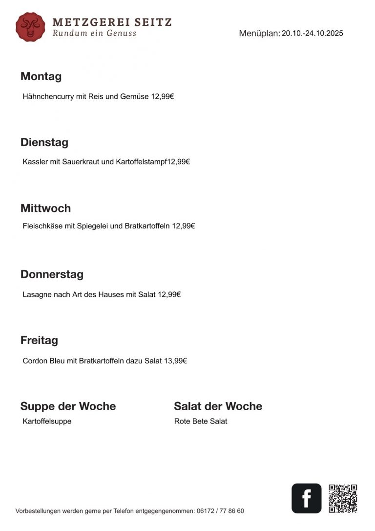 WOchenkarte 20.10.-24.10.2025