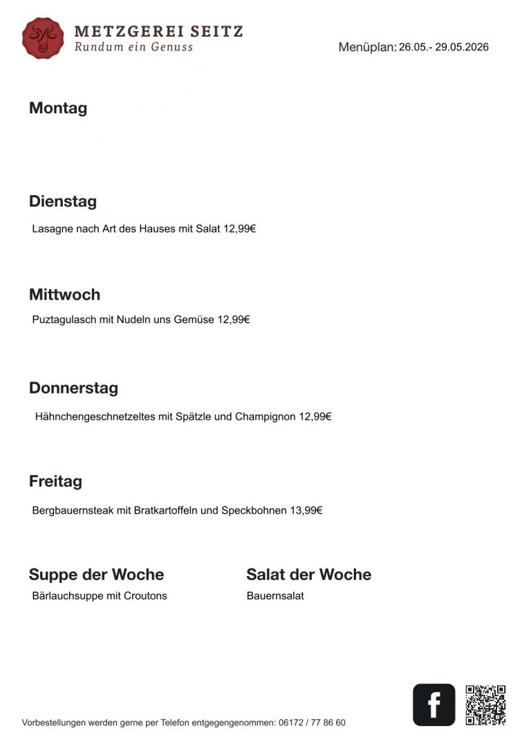WOchenkarte 26.5.-29.05.2026